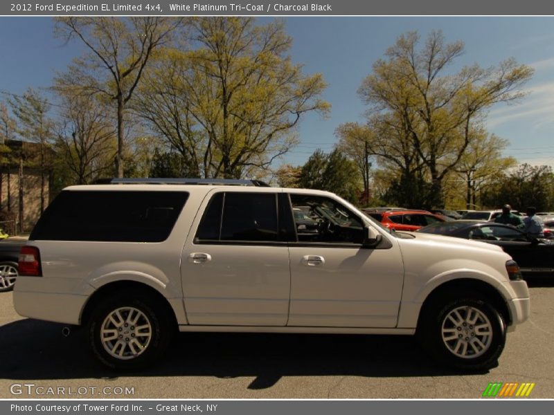White Platinum Tri-Coat / Charcoal Black 2012 Ford Expedition EL Limited 4x4