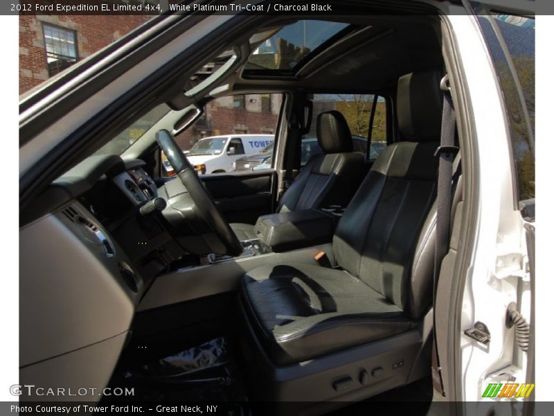 White Platinum Tri-Coat / Charcoal Black 2012 Ford Expedition EL Limited 4x4