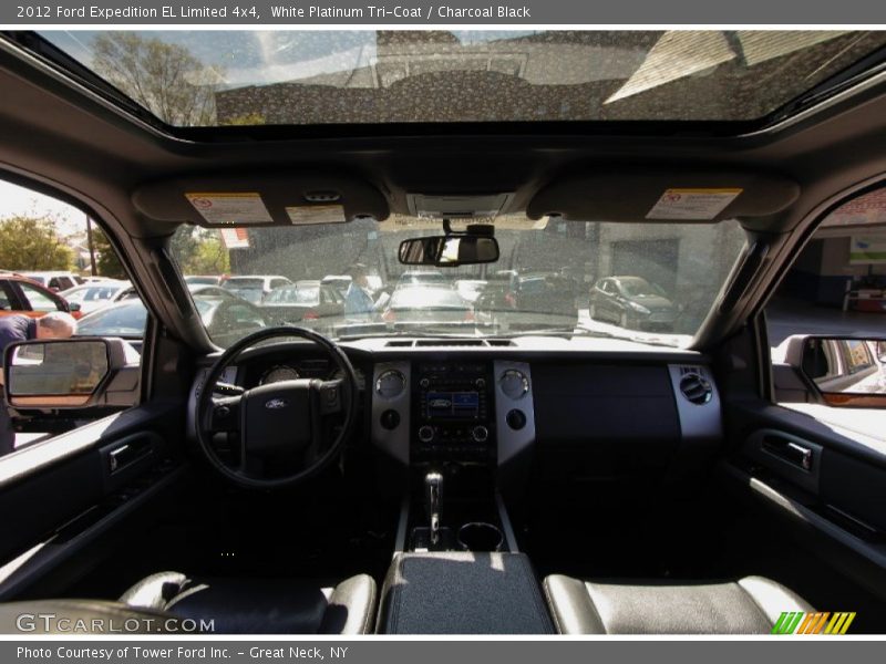 White Platinum Tri-Coat / Charcoal Black 2012 Ford Expedition EL Limited 4x4