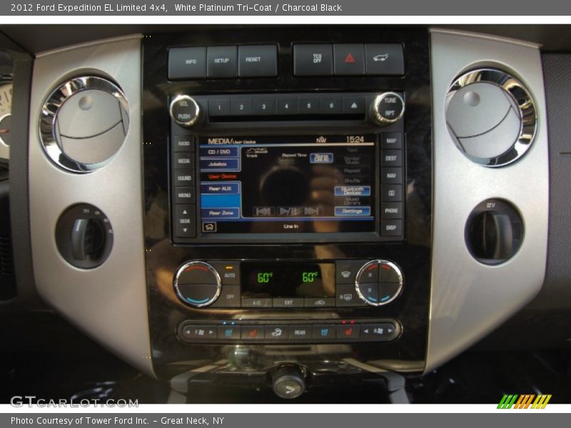 White Platinum Tri-Coat / Charcoal Black 2012 Ford Expedition EL Limited 4x4