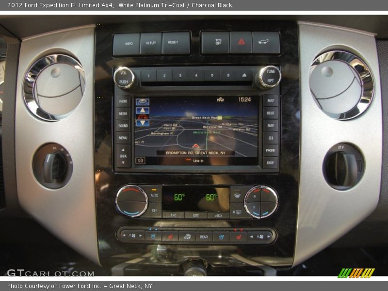 White Platinum Tri-Coat / Charcoal Black 2012 Ford Expedition EL Limited 4x4