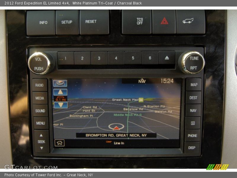 White Platinum Tri-Coat / Charcoal Black 2012 Ford Expedition EL Limited 4x4