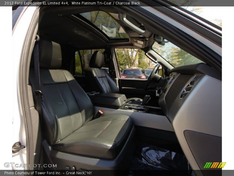 White Platinum Tri-Coat / Charcoal Black 2012 Ford Expedition EL Limited 4x4