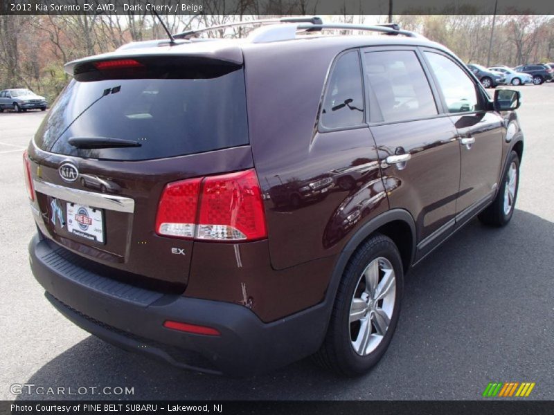 Dark Cherry / Beige 2012 Kia Sorento EX AWD