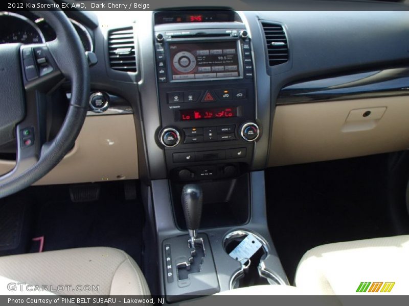 Dark Cherry / Beige 2012 Kia Sorento EX AWD