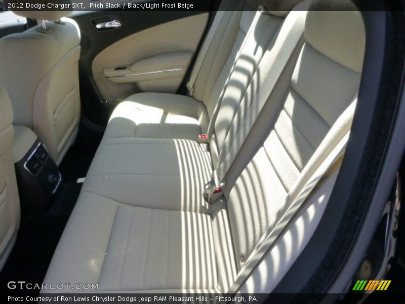Pitch Black / Black/Light Frost Beige 2012 Dodge Charger SXT