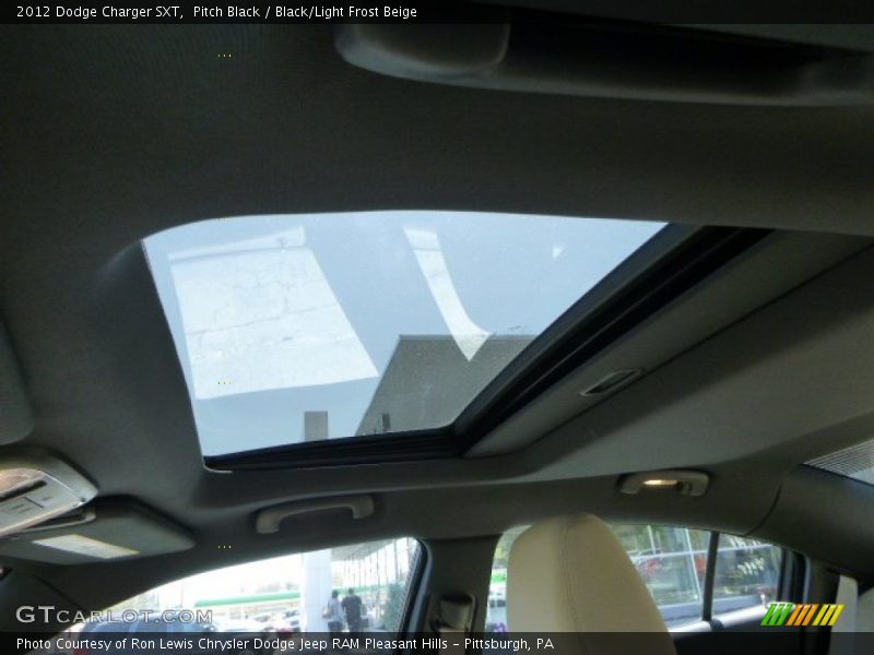 Pitch Black / Black/Light Frost Beige 2012 Dodge Charger SXT