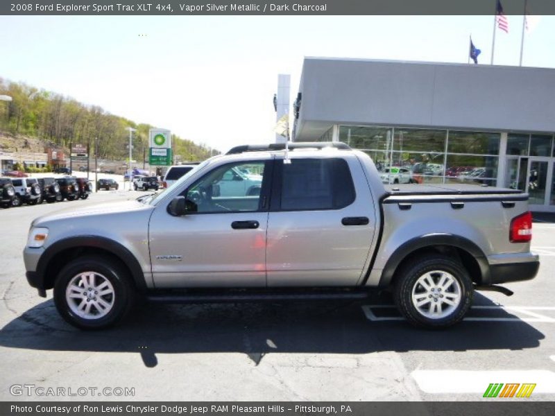 Vapor Silver Metallic / Dark Charcoal 2008 Ford Explorer Sport Trac XLT 4x4