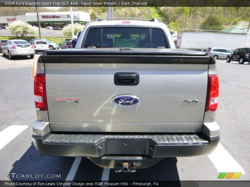 Vapor Silver Metallic / Dark Charcoal 2008 Ford Explorer Sport Trac XLT 4x4