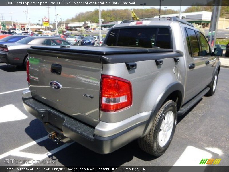 Vapor Silver Metallic / Dark Charcoal 2008 Ford Explorer Sport Trac XLT 4x4