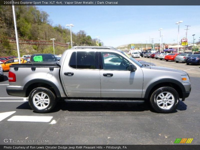 Vapor Silver Metallic / Dark Charcoal 2008 Ford Explorer Sport Trac XLT 4x4