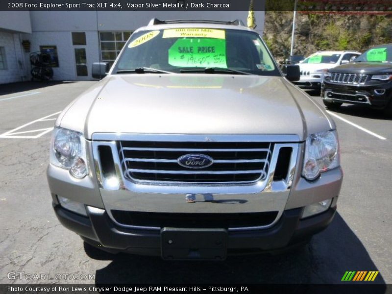 Vapor Silver Metallic / Dark Charcoal 2008 Ford Explorer Sport Trac XLT 4x4