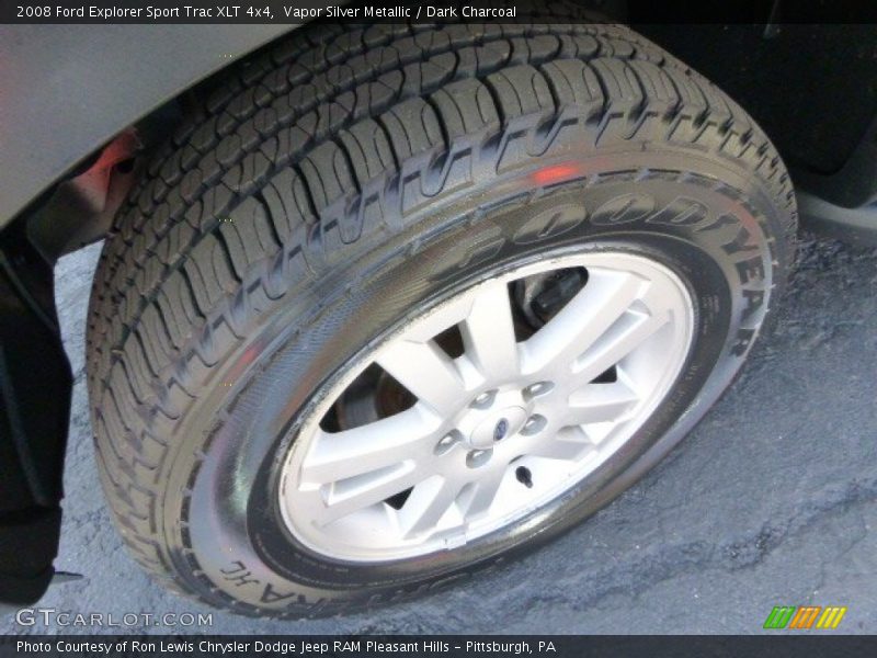 Vapor Silver Metallic / Dark Charcoal 2008 Ford Explorer Sport Trac XLT 4x4