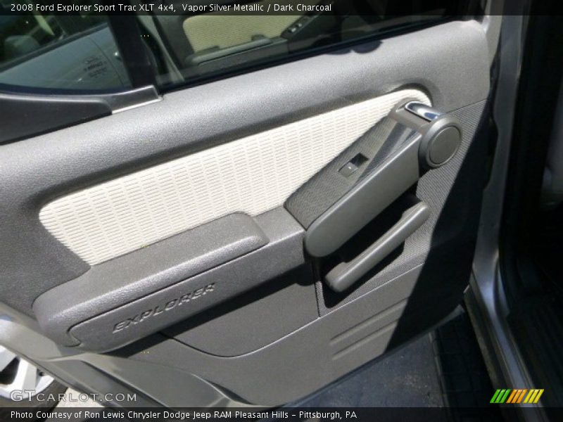 Vapor Silver Metallic / Dark Charcoal 2008 Ford Explorer Sport Trac XLT 4x4