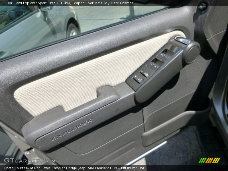 Vapor Silver Metallic / Dark Charcoal 2008 Ford Explorer Sport Trac XLT 4x4