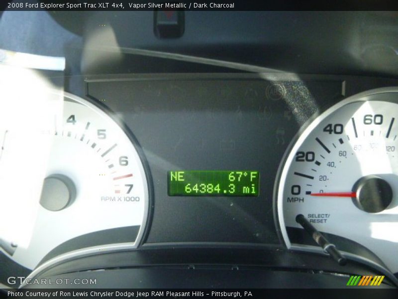 Vapor Silver Metallic / Dark Charcoal 2008 Ford Explorer Sport Trac XLT 4x4