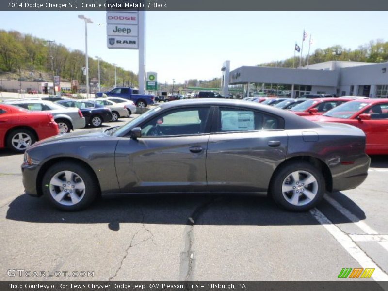 Granite Crystal Metallic / Black 2014 Dodge Charger SE