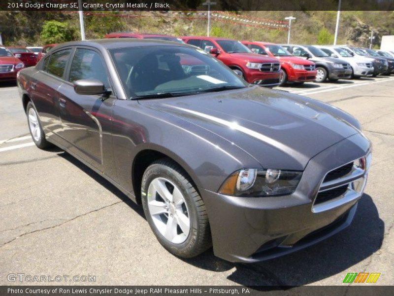 Granite Crystal Metallic / Black 2014 Dodge Charger SE
