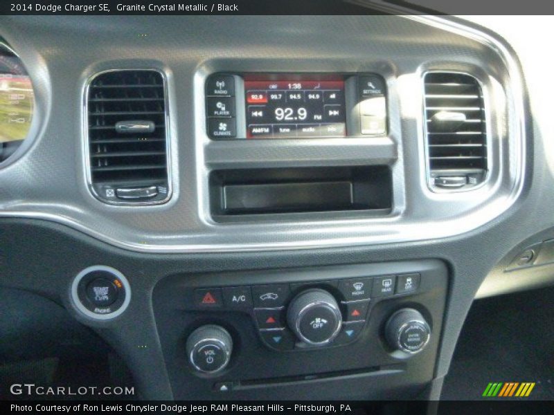 Granite Crystal Metallic / Black 2014 Dodge Charger SE