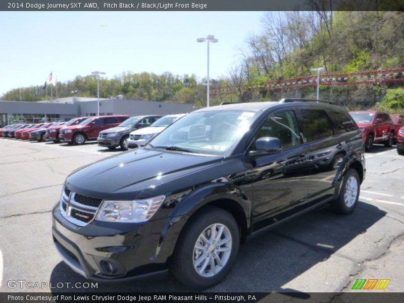 Pitch Black / Black/Light Frost Beige 2014 Dodge Journey SXT AWD