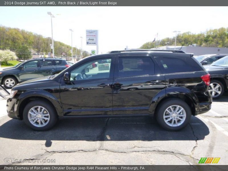 Pitch Black / Black/Light Frost Beige 2014 Dodge Journey SXT AWD