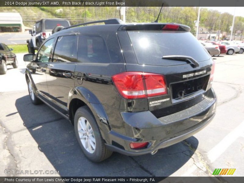 Pitch Black / Black/Light Frost Beige 2014 Dodge Journey SXT AWD