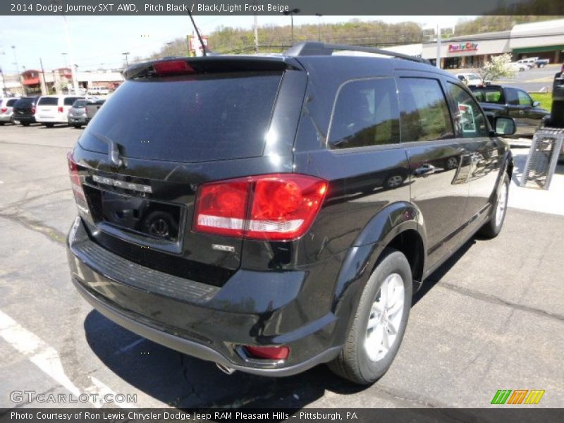 Pitch Black / Black/Light Frost Beige 2014 Dodge Journey SXT AWD