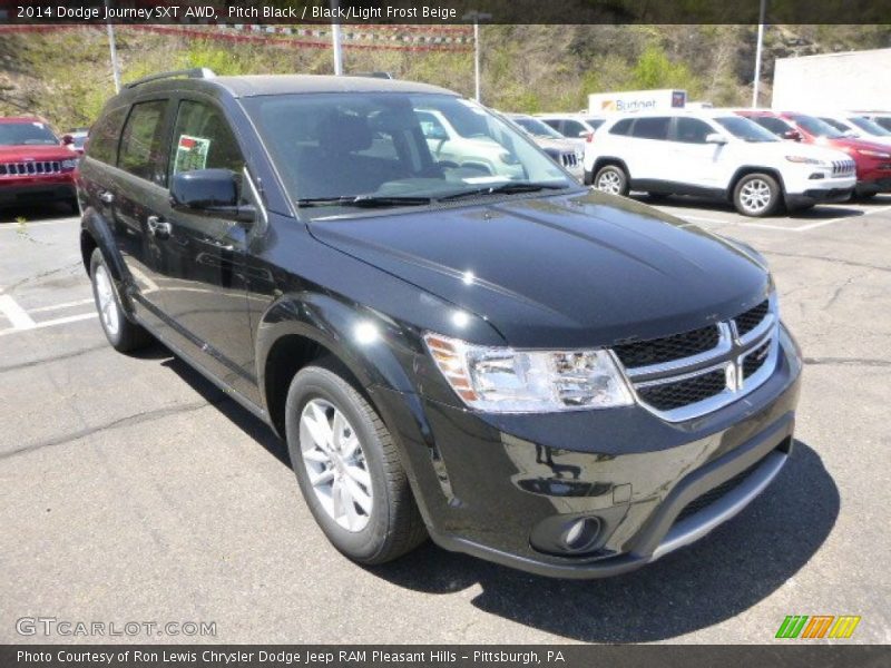 Pitch Black / Black/Light Frost Beige 2014 Dodge Journey SXT AWD