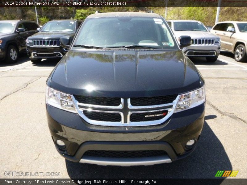 Pitch Black / Black/Light Frost Beige 2014 Dodge Journey SXT AWD