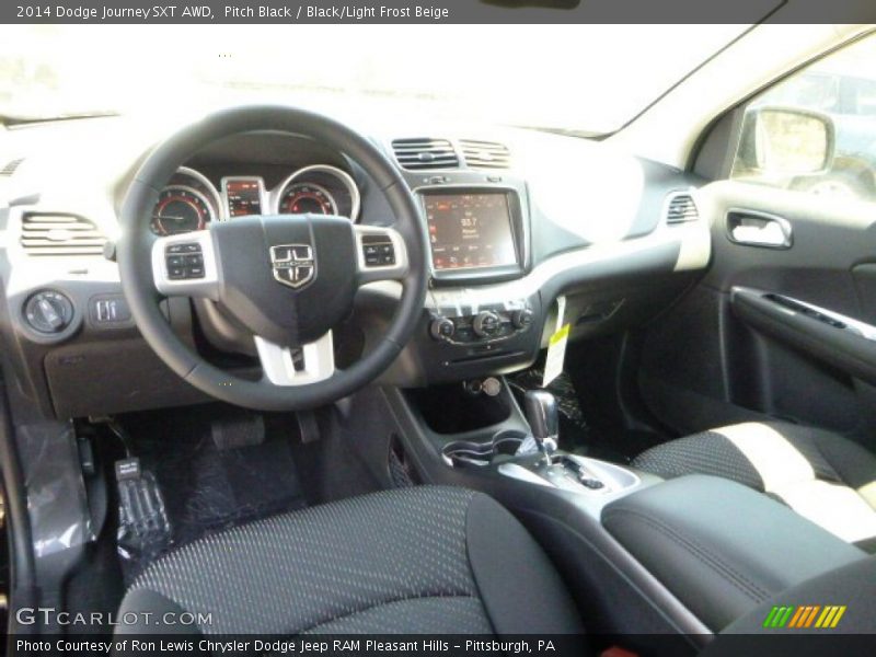 Pitch Black / Black/Light Frost Beige 2014 Dodge Journey SXT AWD