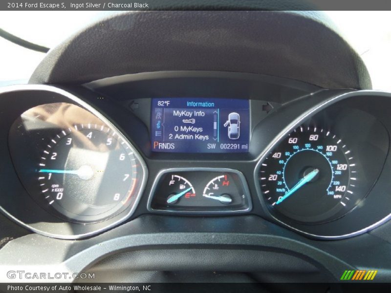 Ingot Silver / Charcoal Black 2014 Ford Escape S