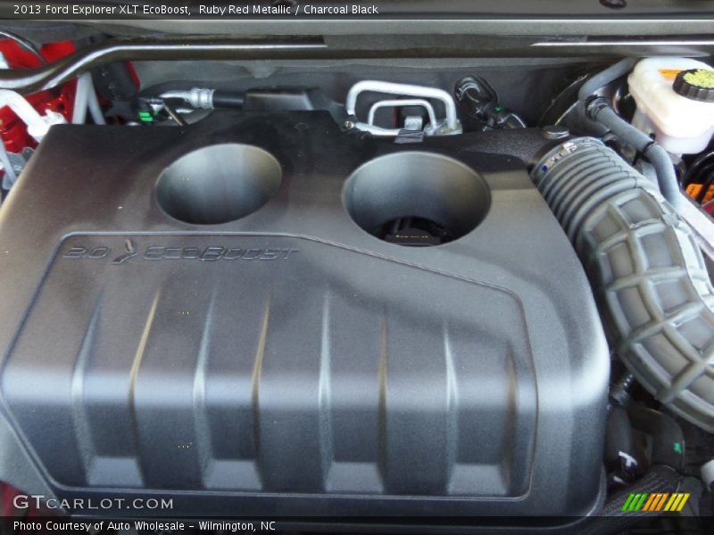 Ruby Red Metallic / Charcoal Black 2013 Ford Explorer XLT EcoBoost