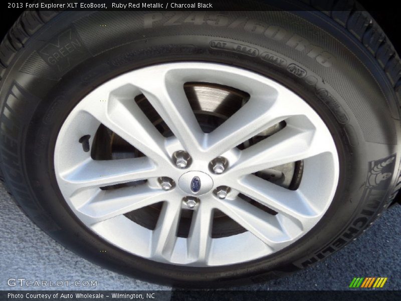 Ruby Red Metallic / Charcoal Black 2013 Ford Explorer XLT EcoBoost