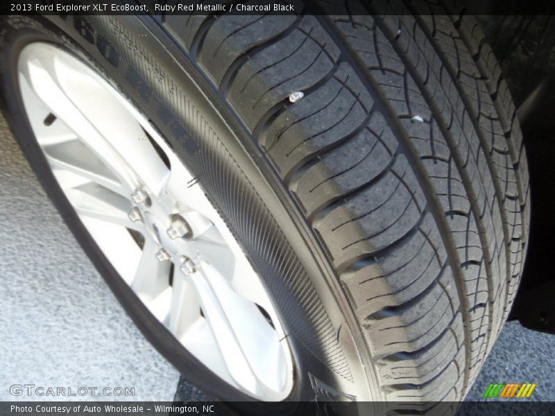 Ruby Red Metallic / Charcoal Black 2013 Ford Explorer XLT EcoBoost