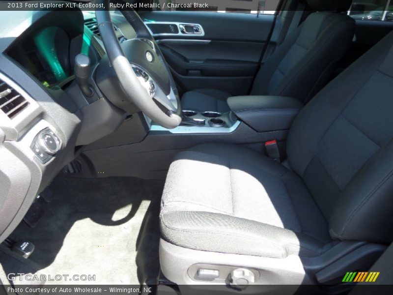 Ruby Red Metallic / Charcoal Black 2013 Ford Explorer XLT EcoBoost