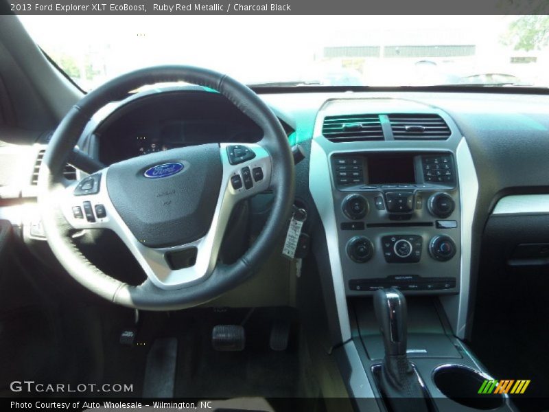Ruby Red Metallic / Charcoal Black 2013 Ford Explorer XLT EcoBoost