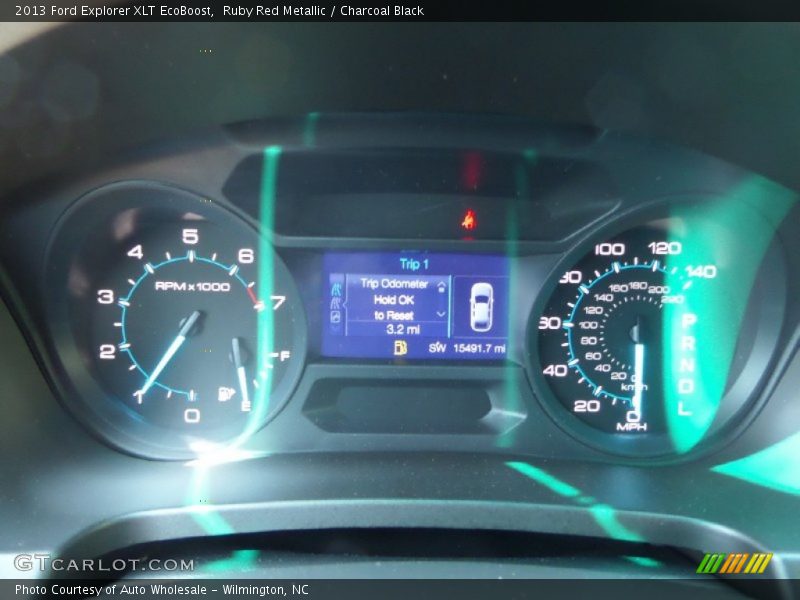 Ruby Red Metallic / Charcoal Black 2013 Ford Explorer XLT EcoBoost