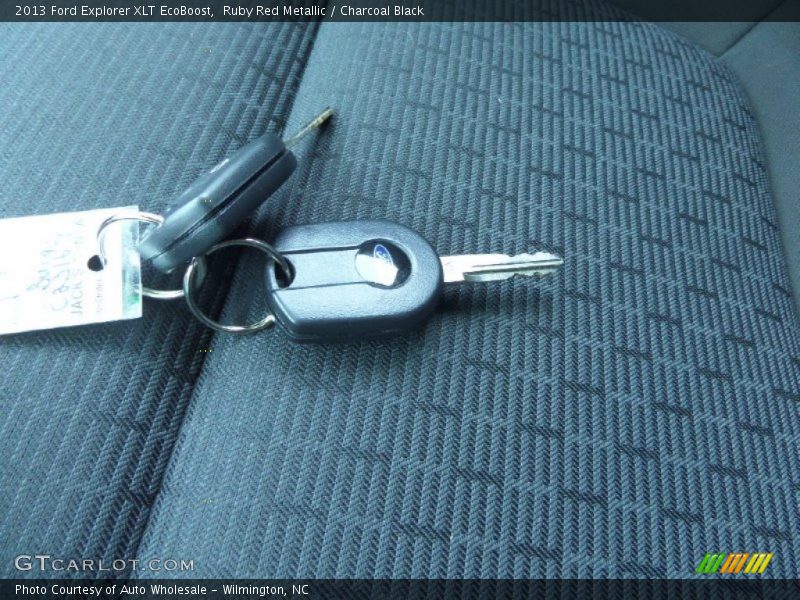 Ruby Red Metallic / Charcoal Black 2013 Ford Explorer XLT EcoBoost