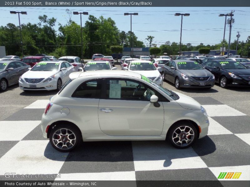 Bianco (White) / Sport Nero/Grigio/Nero (Black/Gray/Black) 2013 Fiat 500 Sport