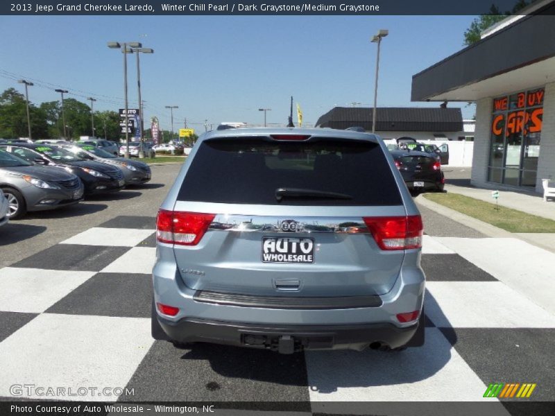 Winter Chill Pearl / Dark Graystone/Medium Graystone 2013 Jeep Grand Cherokee Laredo