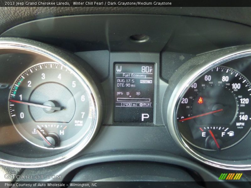 Winter Chill Pearl / Dark Graystone/Medium Graystone 2013 Jeep Grand Cherokee Laredo
