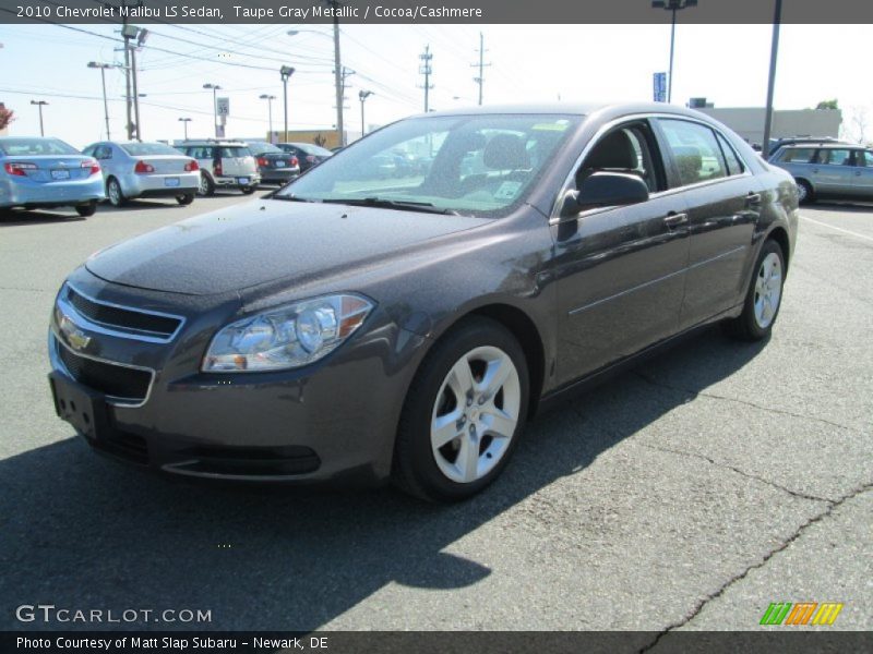 Taupe Gray Metallic / Cocoa/Cashmere 2010 Chevrolet Malibu LS Sedan