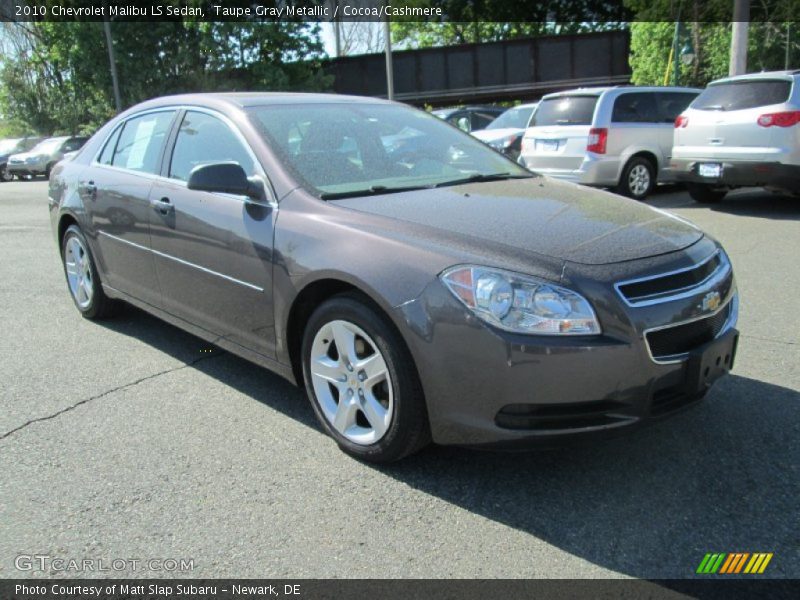 Taupe Gray Metallic / Cocoa/Cashmere 2010 Chevrolet Malibu LS Sedan