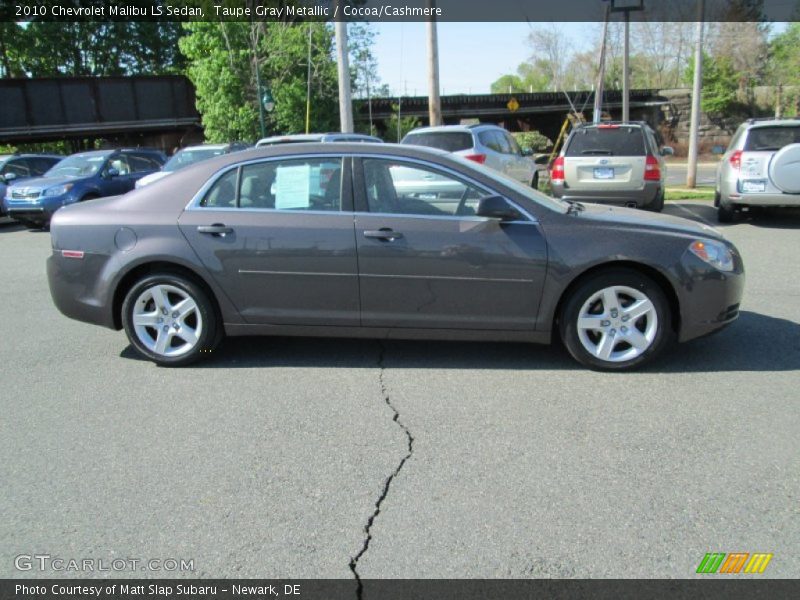 Taupe Gray Metallic / Cocoa/Cashmere 2010 Chevrolet Malibu LS Sedan