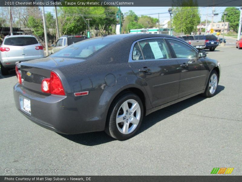 Taupe Gray Metallic / Cocoa/Cashmere 2010 Chevrolet Malibu LS Sedan