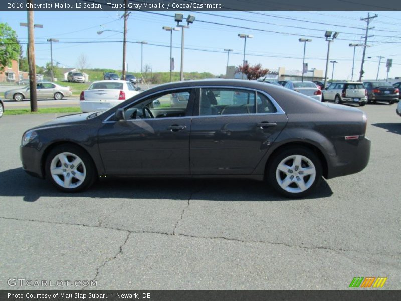 Taupe Gray Metallic / Cocoa/Cashmere 2010 Chevrolet Malibu LS Sedan