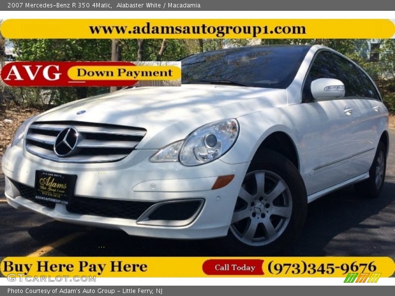 Alabaster White / Macadamia 2007 Mercedes-Benz R 350 4Matic