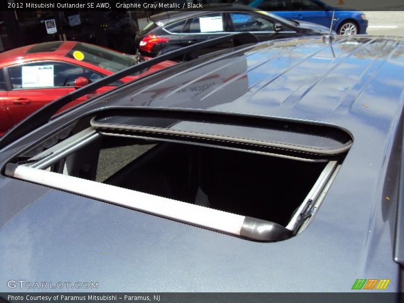 Graphite Gray Metallic / Black 2012 Mitsubishi Outlander SE AWD