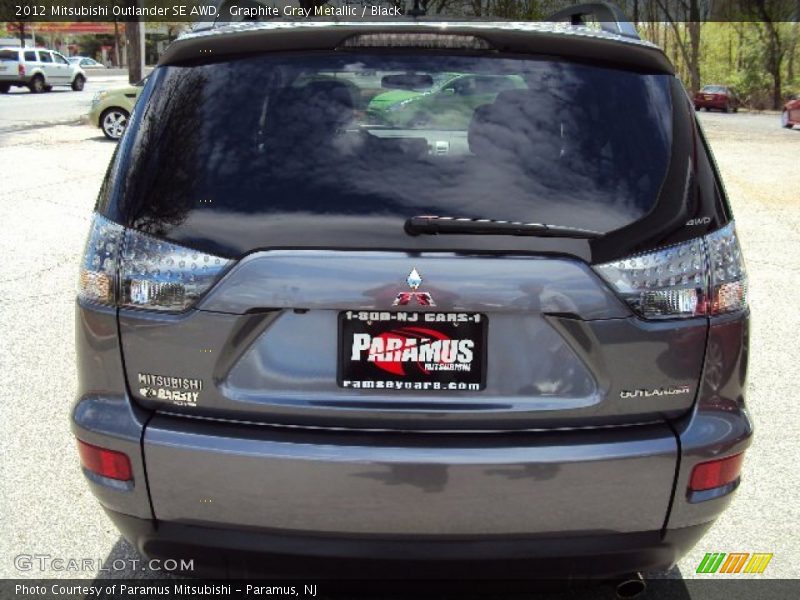 Graphite Gray Metallic / Black 2012 Mitsubishi Outlander SE AWD