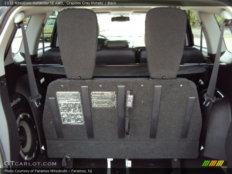 Graphite Gray Metallic / Black 2012 Mitsubishi Outlander SE AWD